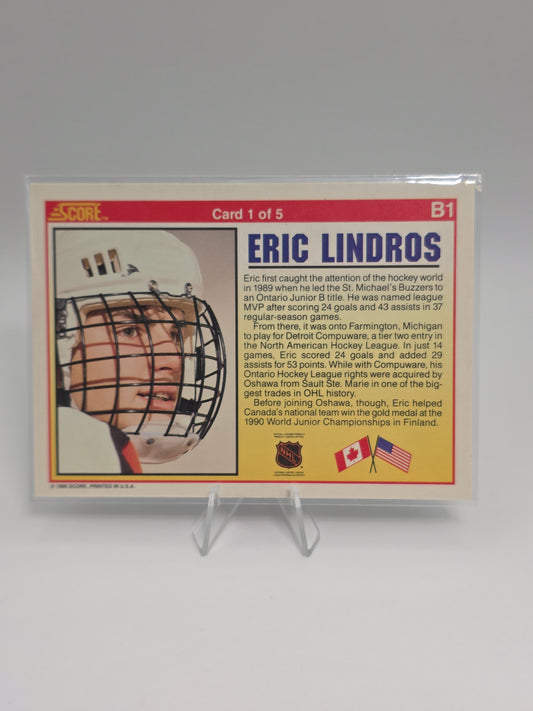 Set of 5 Eric Lindros prospect cards