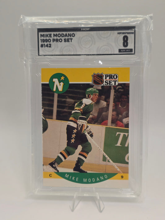 90 Pro Set #142 — Mike Modano (PSA 8 / Near Mint)