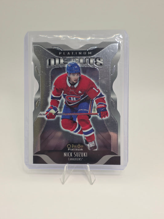 2021–22 O-Pee-Chee Platinum — Die Cuts DC-17 — Nick Suzuki