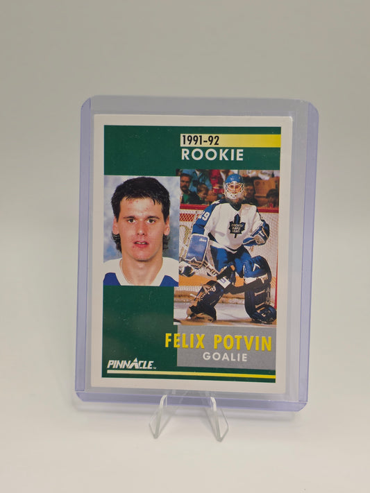 91-92 Pinnacle #345 — Félix Potvin (Rookie / Goalie)