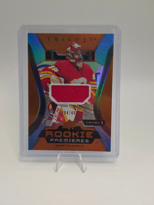 Dustin Wolf — 2024 Upper Deck Trilogy — Level 1 Jersey #137 — 194/499