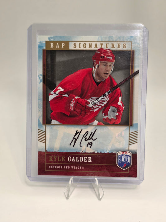 Signed Kyle Calder — 2007 Upper Deck — KC / XJMH
