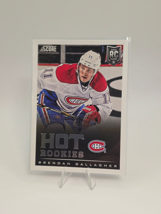 2013 Score — Hot Rookies #624 — Brendan Gallagher