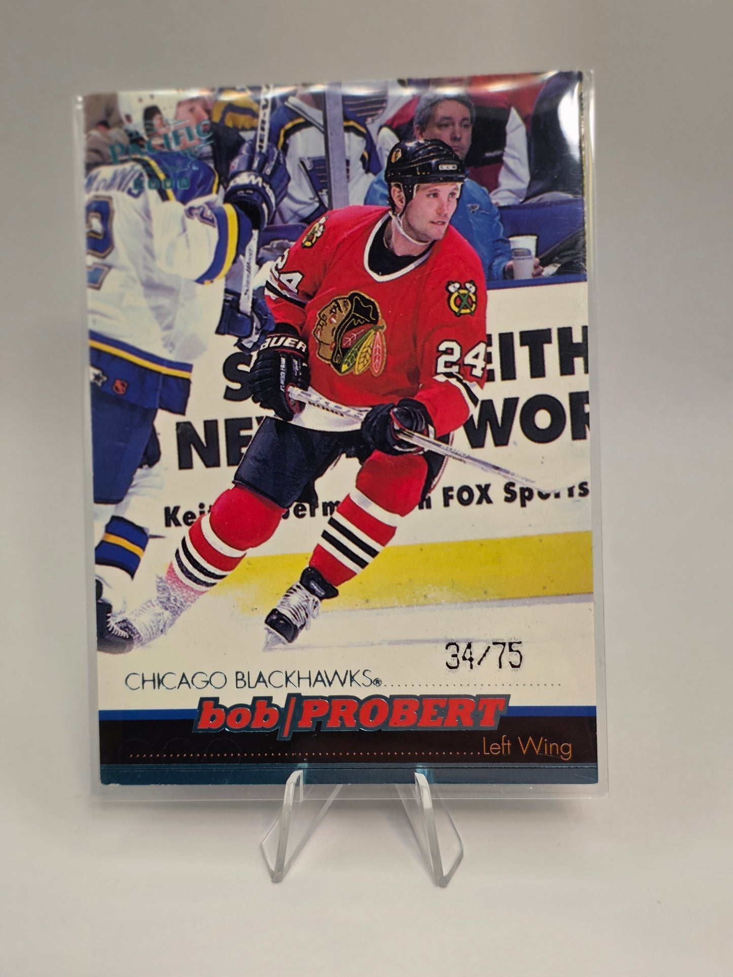 2000 Pacific #96 Bob Probert – Numbered 34/75