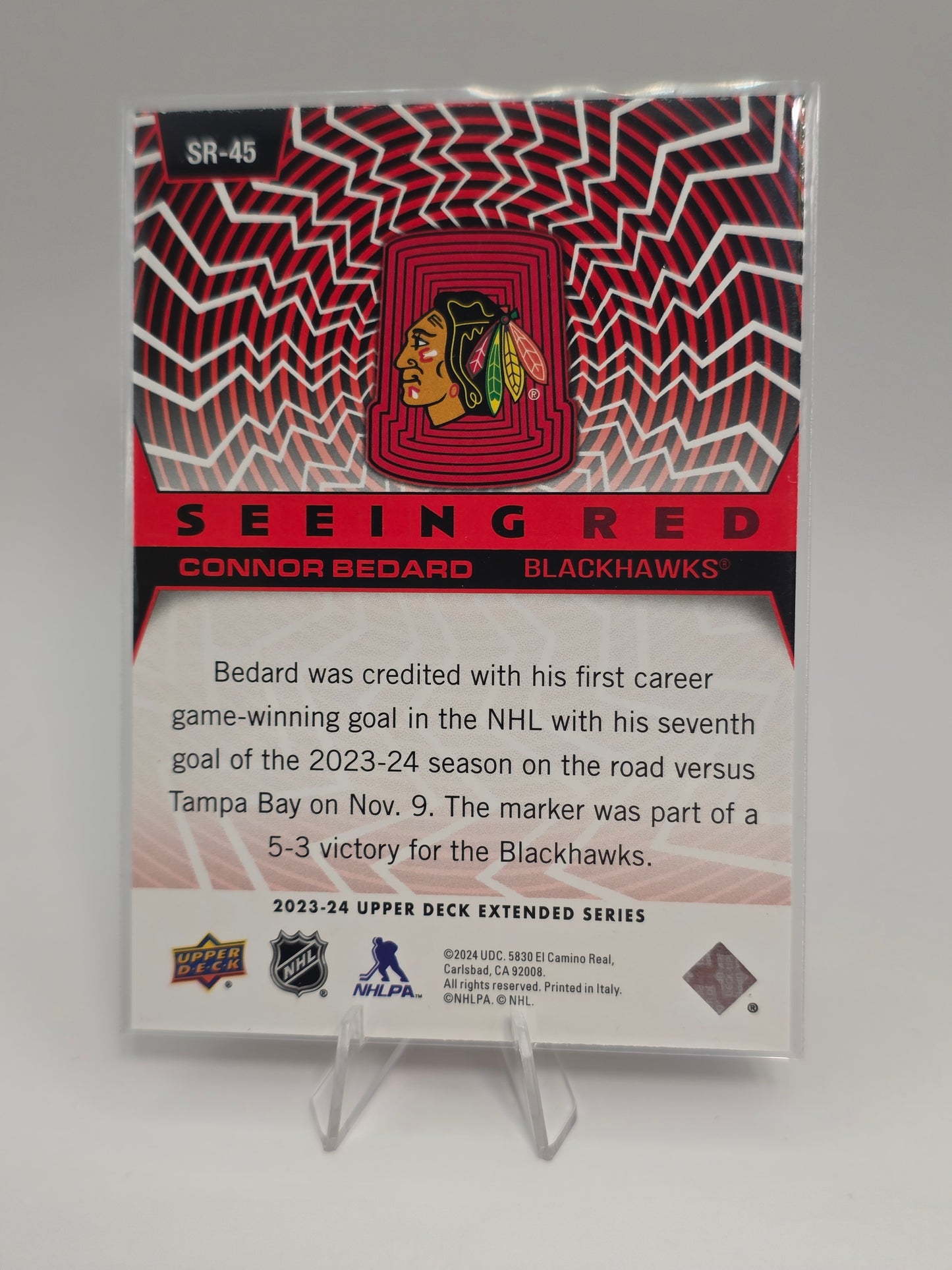 2024 Upper Deck Seeing Red #SR-45 Connor Bedard