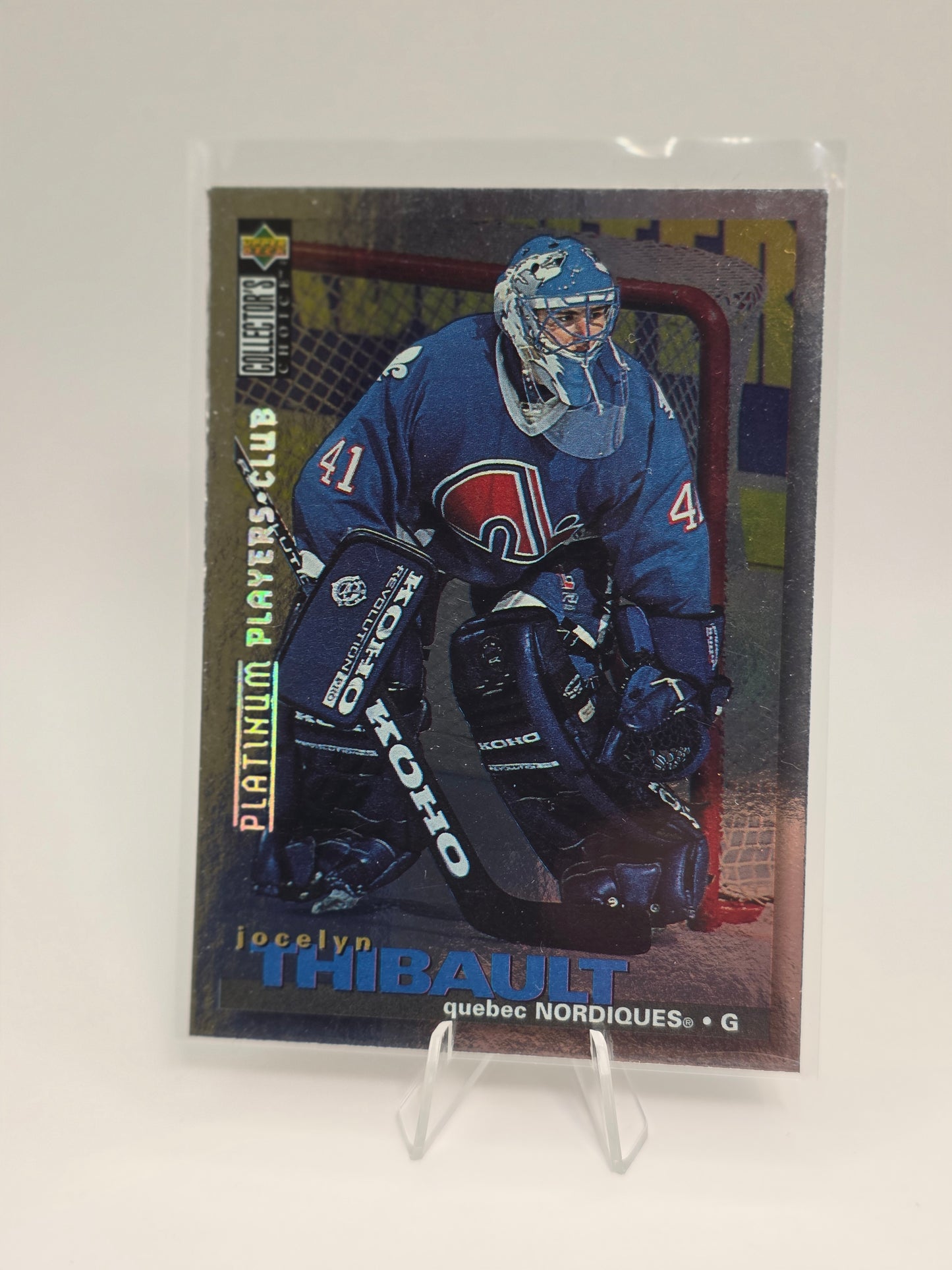 Upper Deck Platinum Players Club #316 Jocelyn Thibault 1995