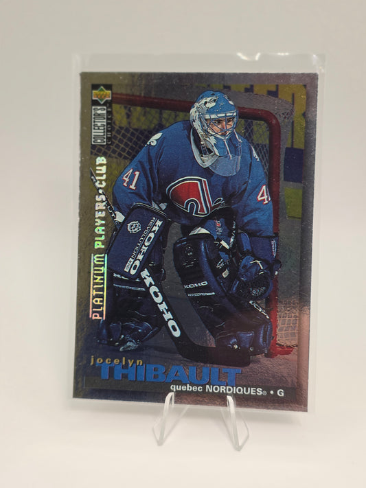 Upper Deck Platinum Players Club #316 Jocelyn Thibault 1995
