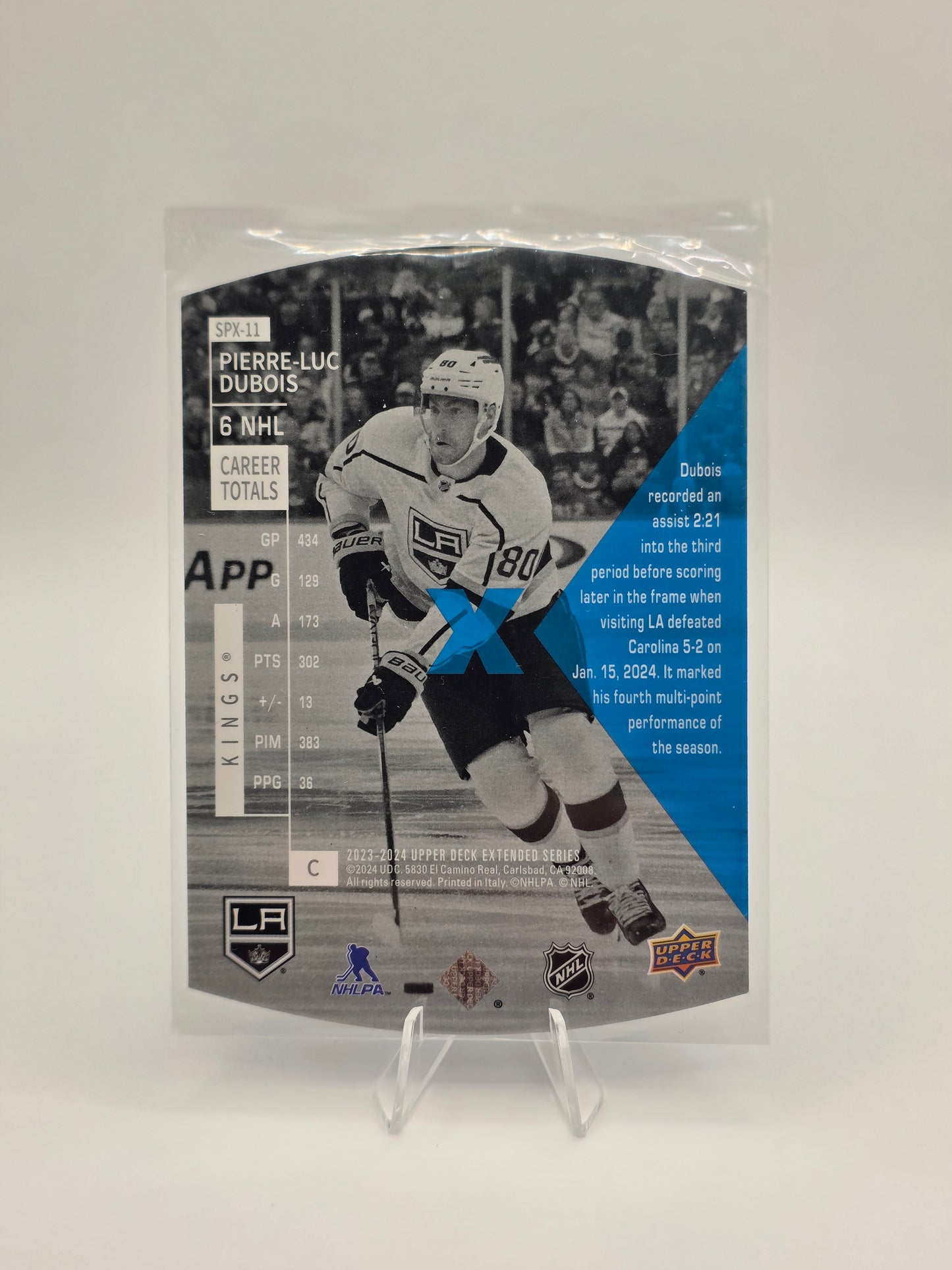 2023β24 Upper Deck Extended β SPx Holoview Retros #SPX-11 β Pierre-Luc Dubois