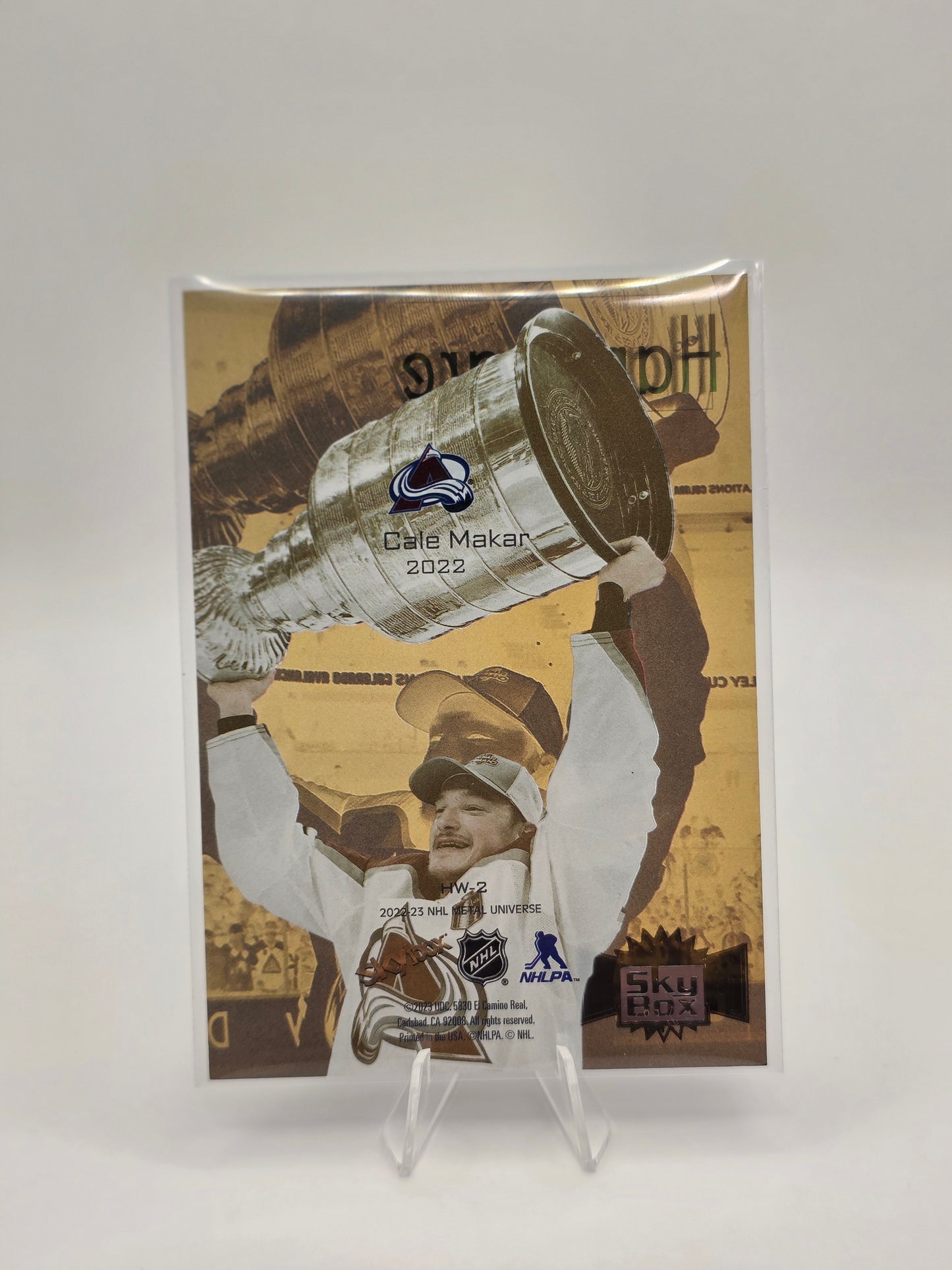 2022β23 SkyBox Metal Universe Hardware #HW-2 β Cale Makar