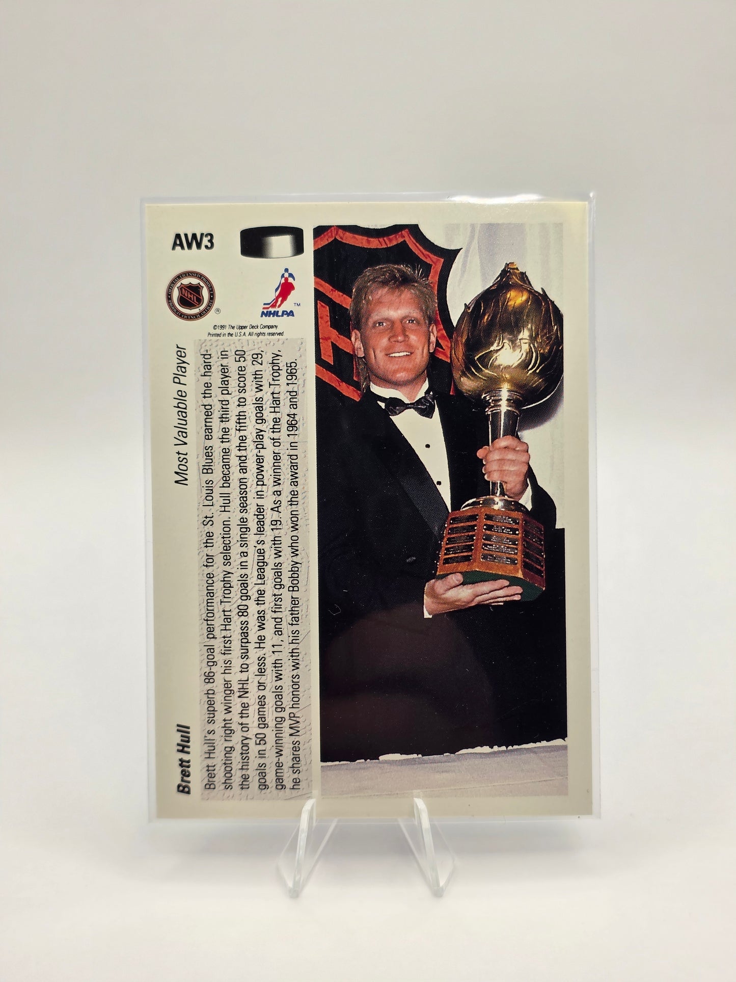 91 Pinnacle — The Idols #AW3 — Brett Hul