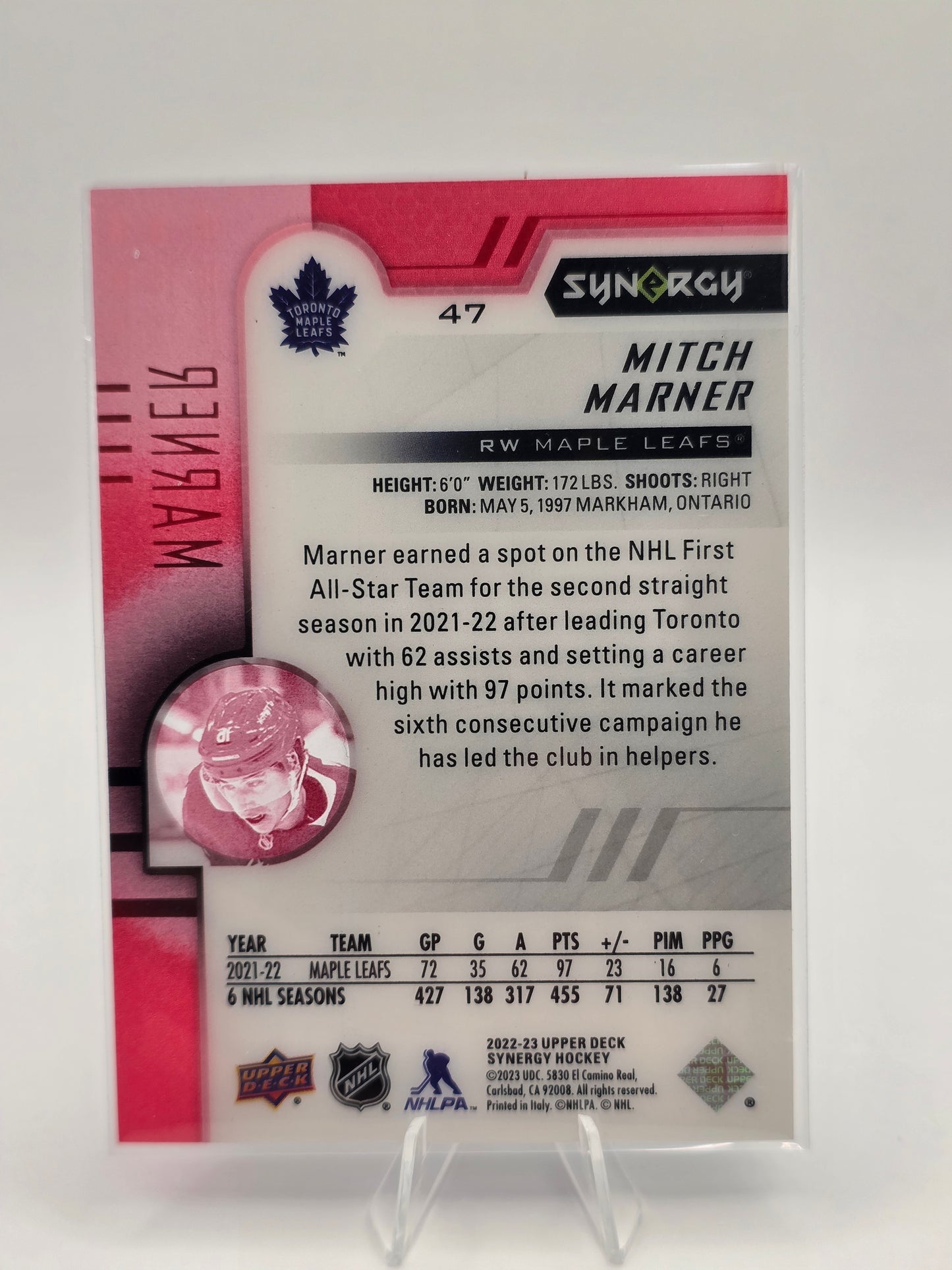 2022–23 Upper Deck Synergy #47 — Mitch Marner