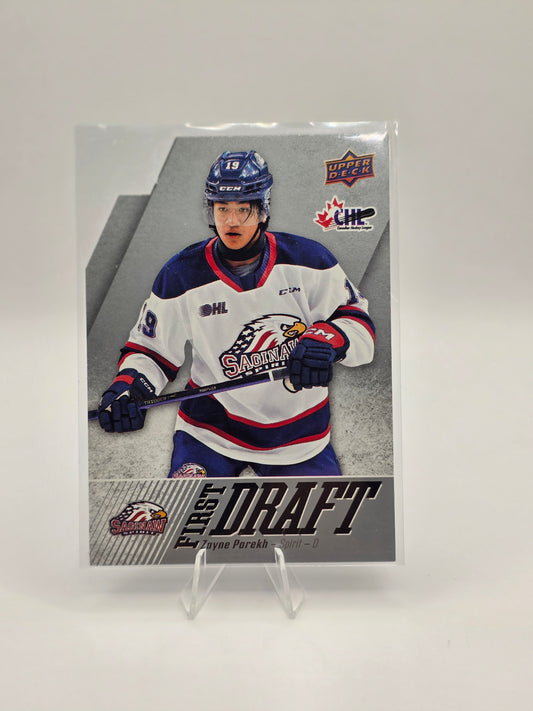 checkout — surprise awaits! 🎉  2023 OHL First Draft Die Cut #FD-14 – Zayne Parekh