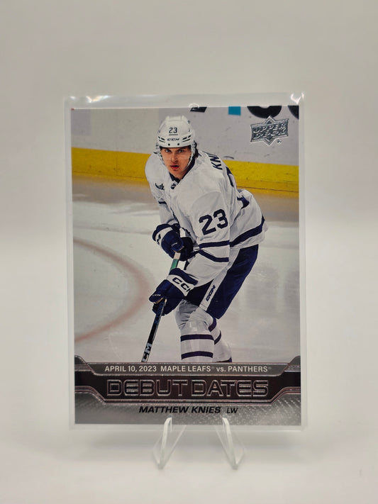 2023 Upper Deck Debut Dates #DD-18 – Matthew Knies