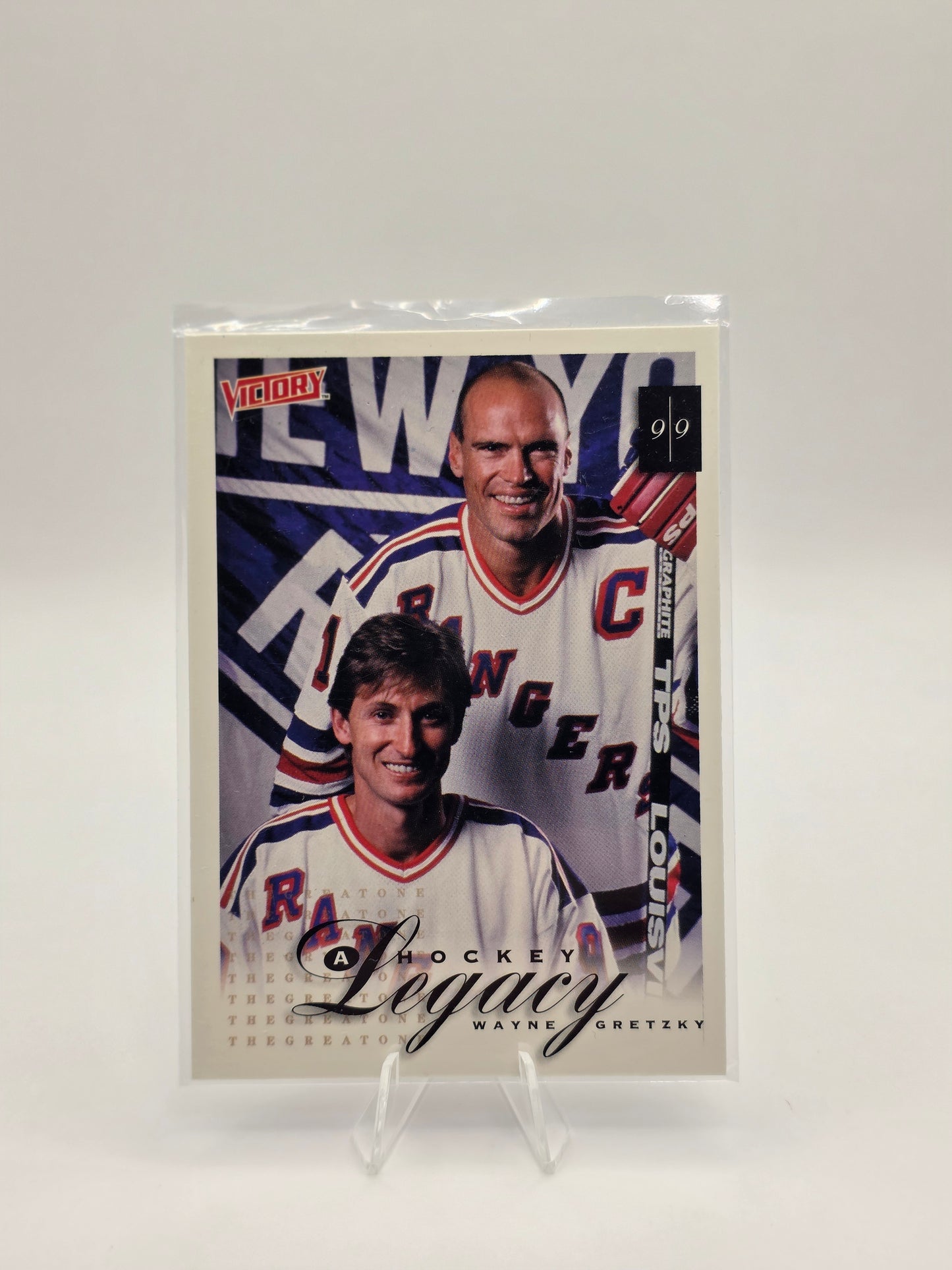 99 Upper Deck Victory – A Hockey Legacy #423 – Wayne Gretzky + Mark Messier