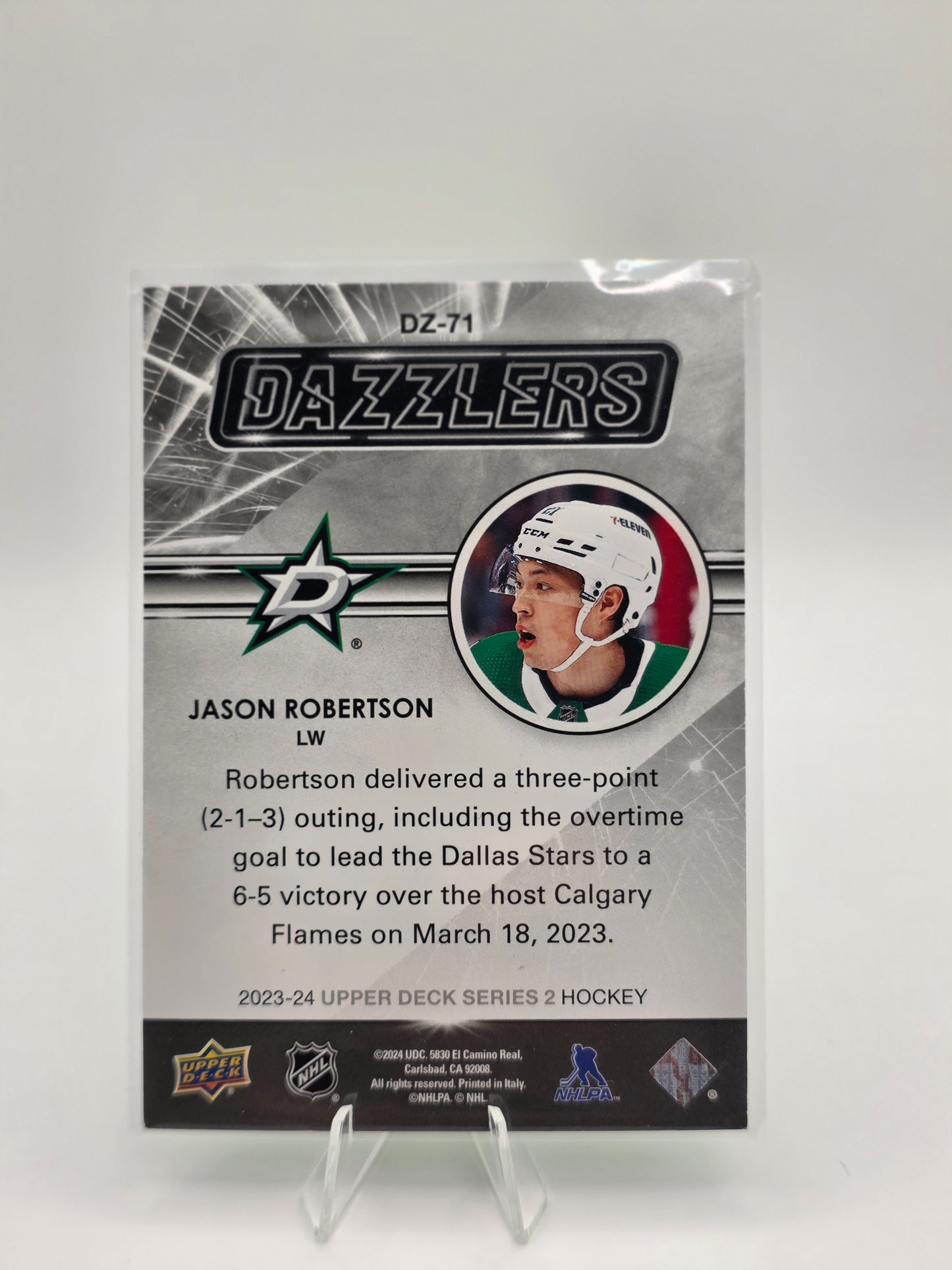 2023β24 Upper Deck Dazzlers β Jason Robertson (DZ-71)
