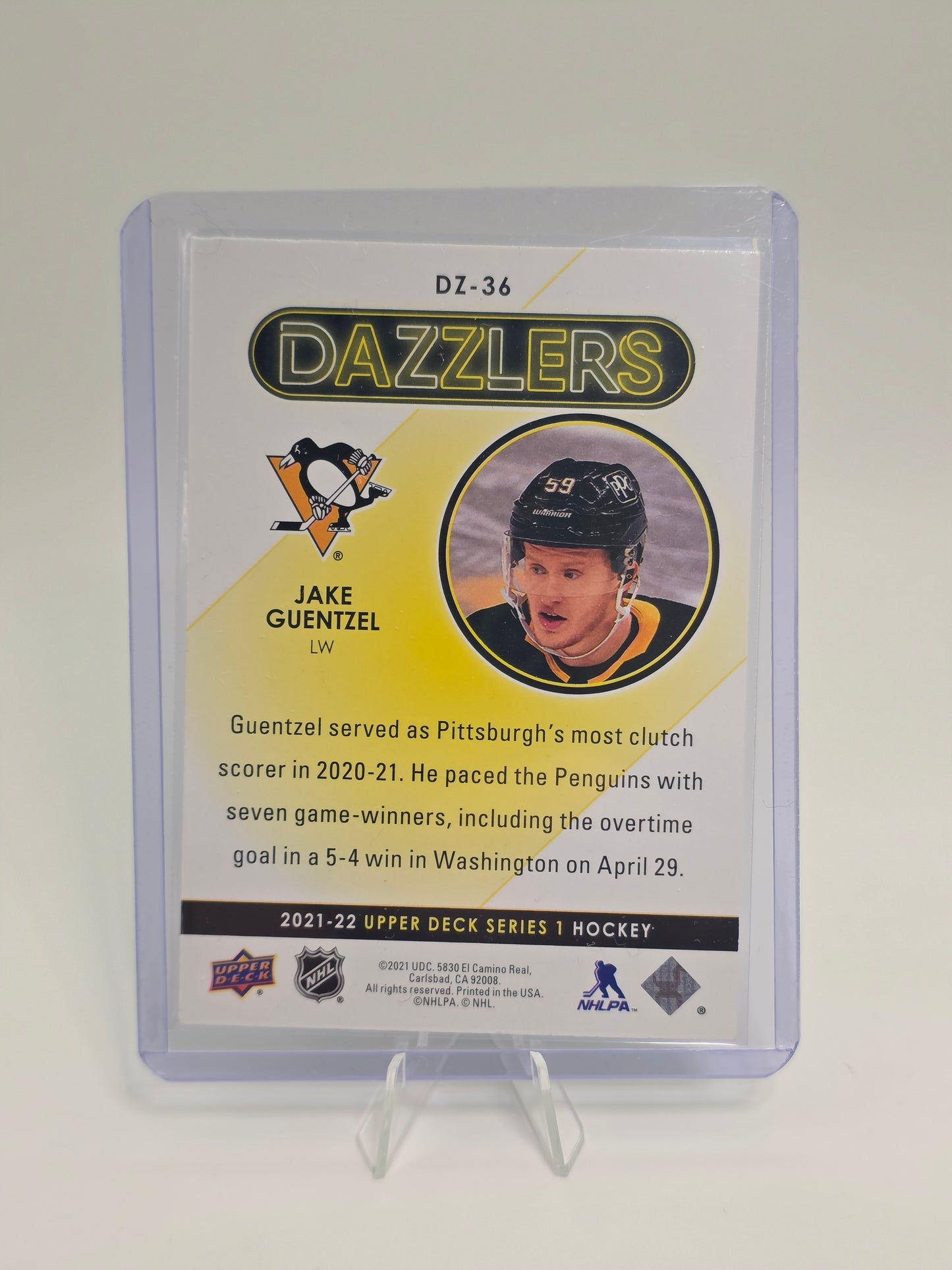 2021β22 Upper Deck Dazzlers β DZ-36 β Jake Guentzel