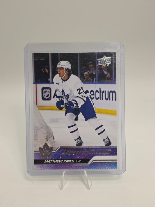 2023 Upper Deck — Young Guns #222 — Matthew Knies (Rookie)