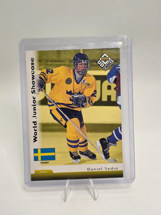 98 Upper Deck — World Junior Tournament #294 — Daniel Sedin (Team Sweden)