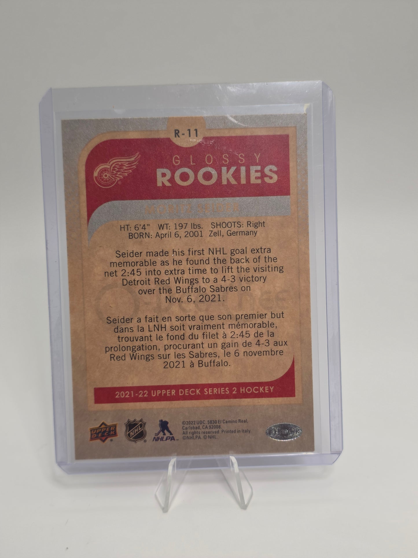 2021β22 O-Pee-Chee Glossy rookies R-11 β Moritz Seider