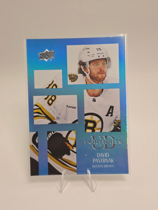2024–25 Upper Deck UD Portraits #P-4 — David Pastrnak