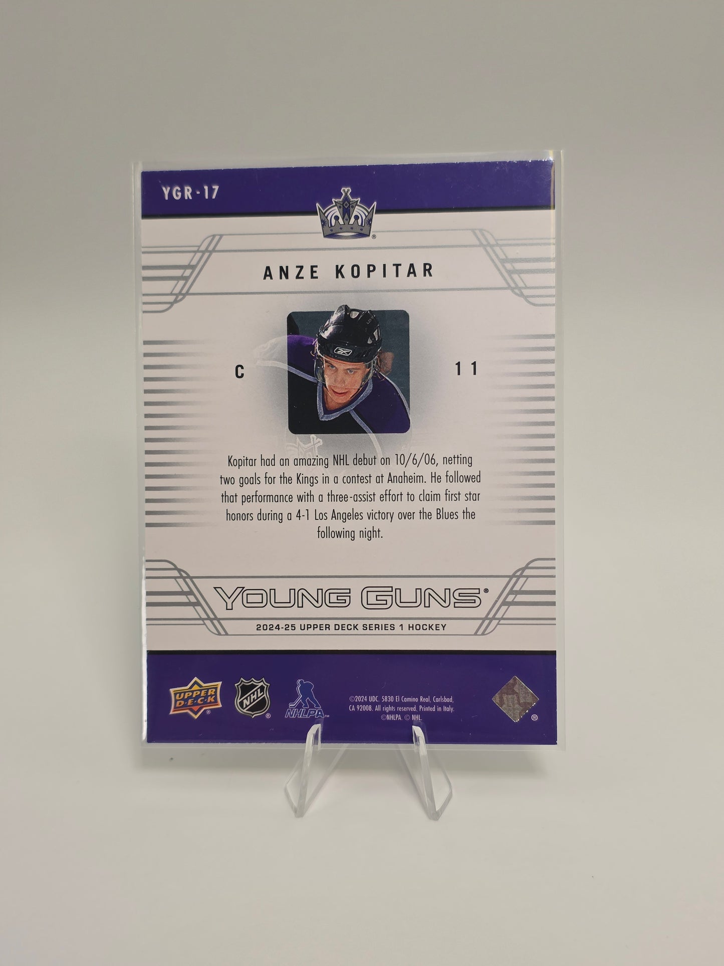 2024–25 Upper Deck Young Guns ReDo #YGR-17 — Anže Kopitar (Renewed / ReDo)