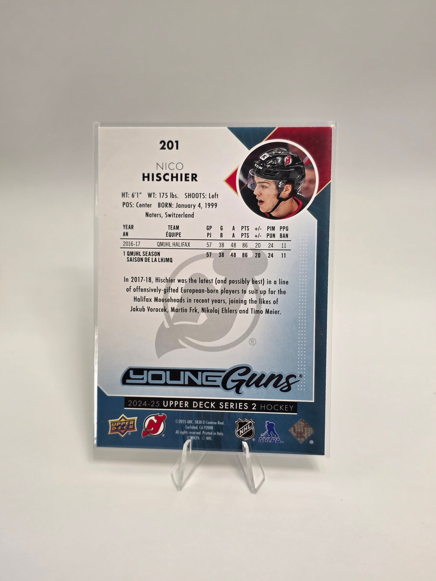 2024β25 Upper Deck Young Guns ReDo #201 β Nico Hischier