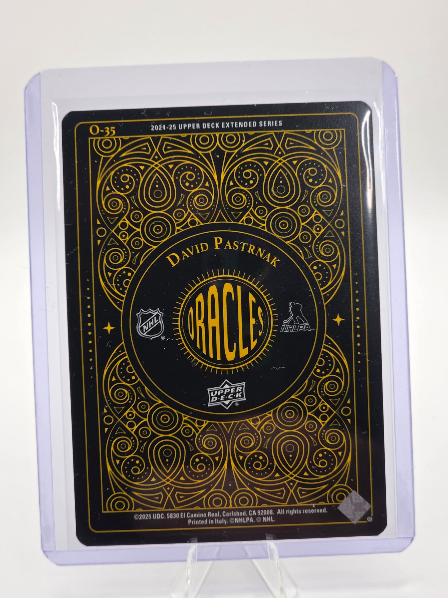 2024β25 Upper Deck Oracles #O-35 β David Pastrnak