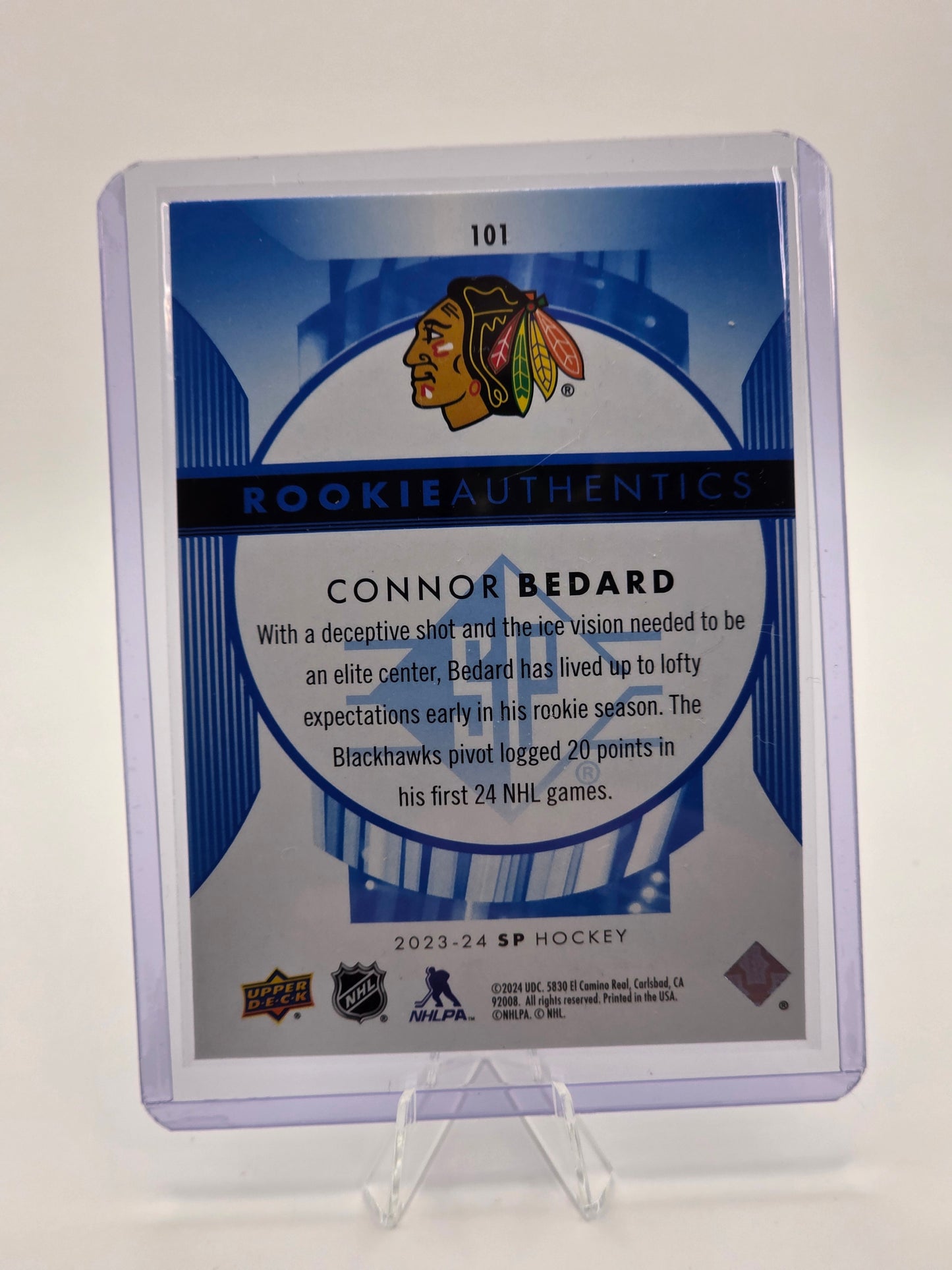 2023β24 SP Authentic β Rookie Authentics #101 β Connor Bedard