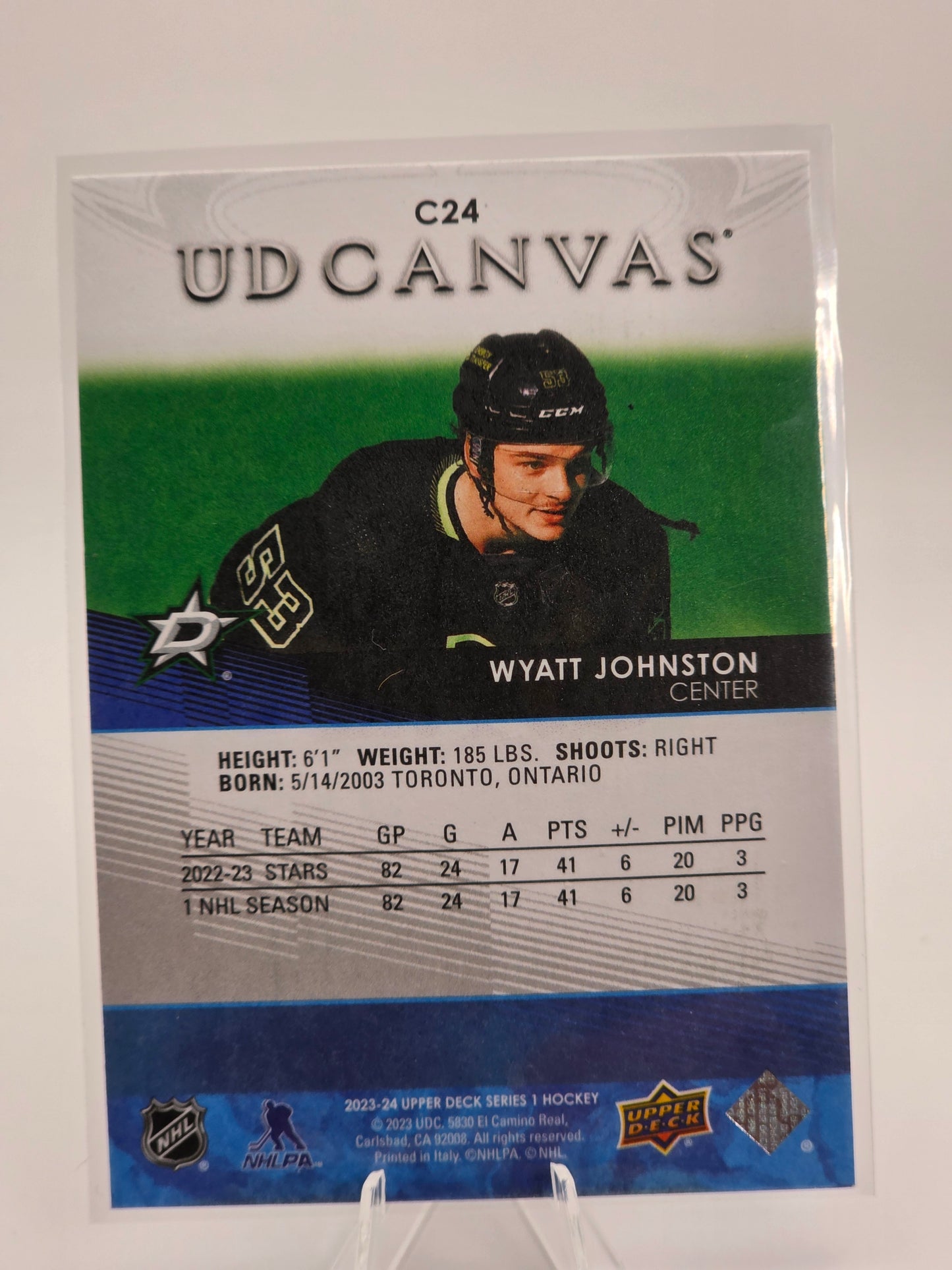 2023β24 Upper Deck β UD Canvas #C24 β Wyatt Johnston