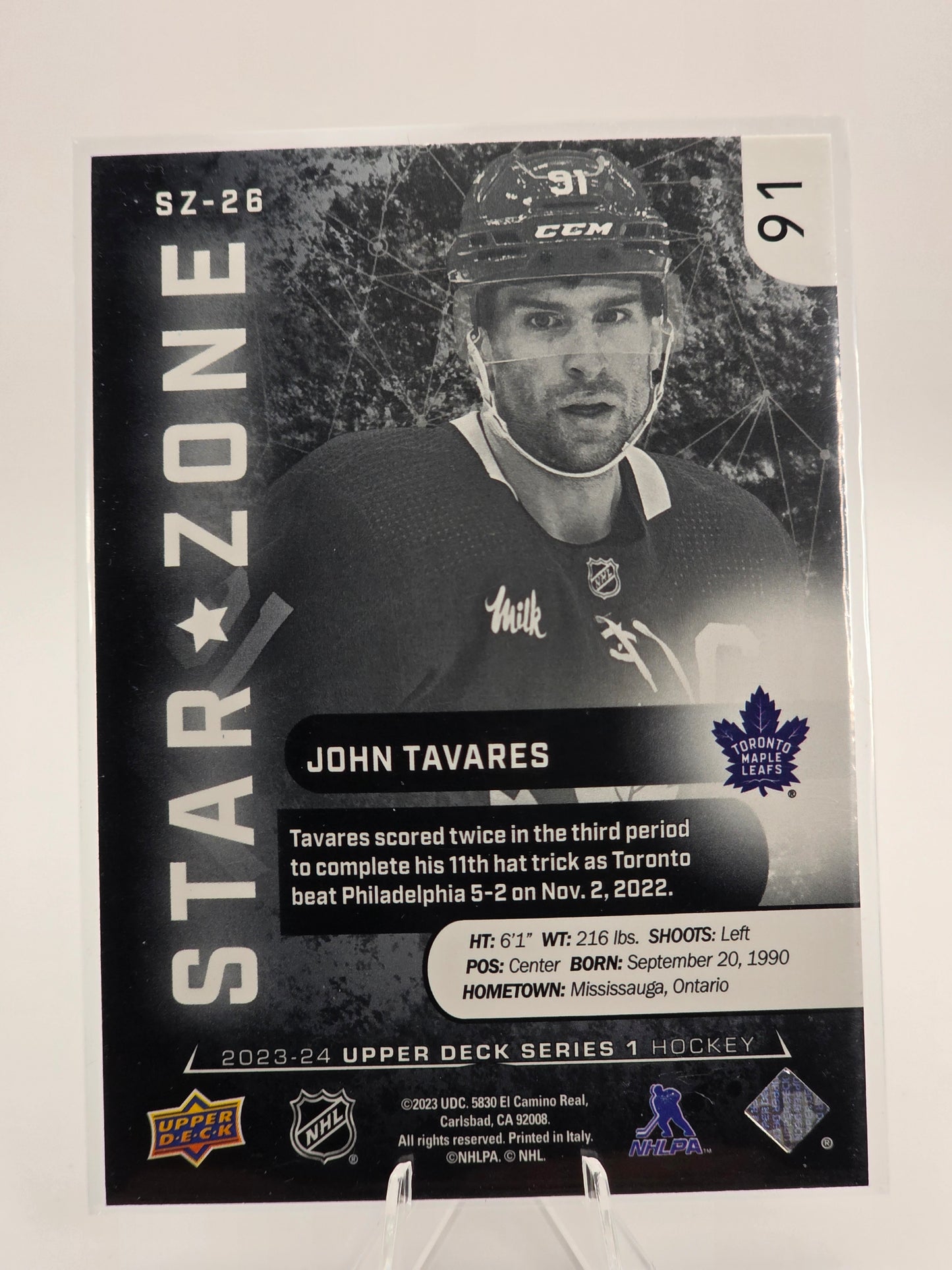 2023β24 Upper Deck β Star Zone #SZ-26 β John Tavares
