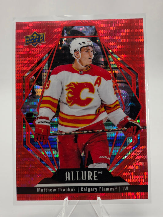 2022–23 Upper Deck Allure — Red Allure (Red Rainbow) #100 — Matthew Tkachuk