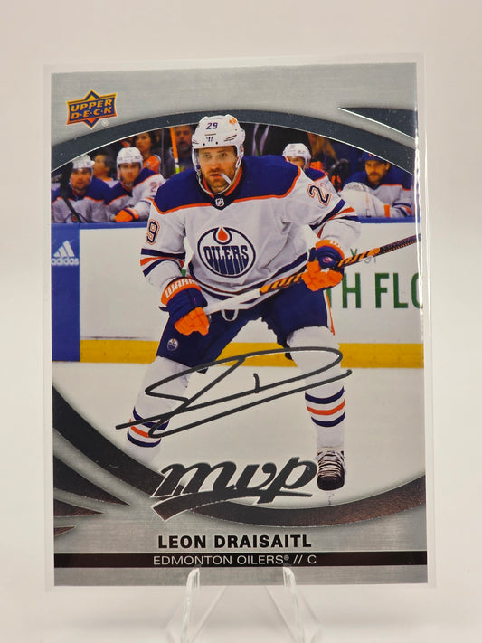 2023–24 Upper Deck MVP — Silver Script (Printed Signatures) #27 — Leon Draisaitl