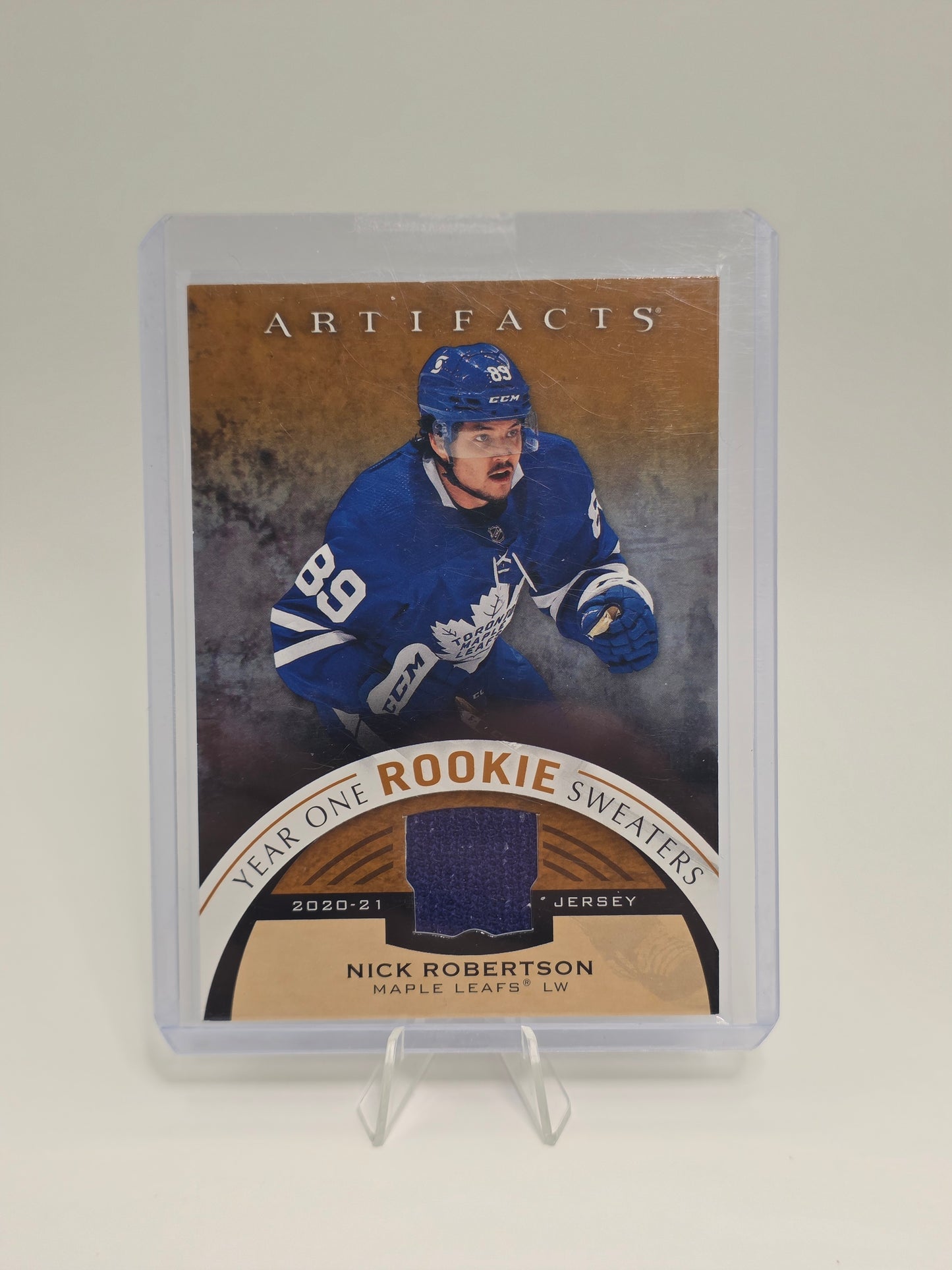 Nick Robertson — 2021 Upper Deck Artifacts — Year One Rookie Sweaters #RS-NR (Rookie Jersey)