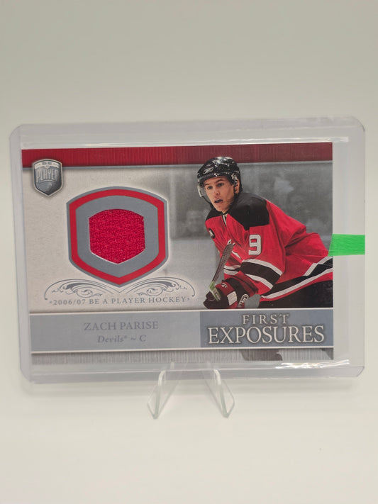 2006 Upper Deck — Be A Player Portraits / First Exposures — Zach Parise (FE-ZP)