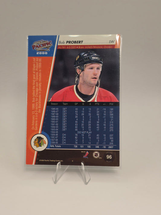 2000 Pacific #96 Bob Probert – Numbered 34/75