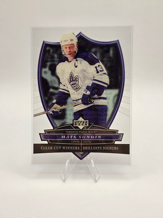 2006–07 Upper Deck McDonald’s Clear Cut Winners #CC9 — Mats Sundin