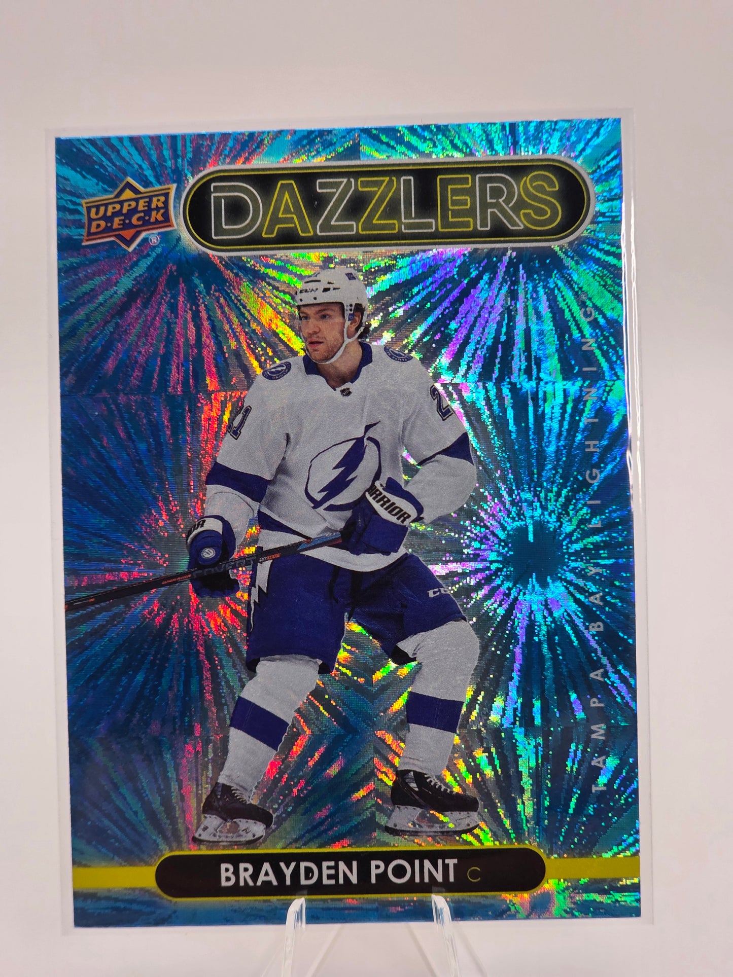 2021–22 Upper Deck — Dazzlers Blue #DZ-40 — Brayden Point