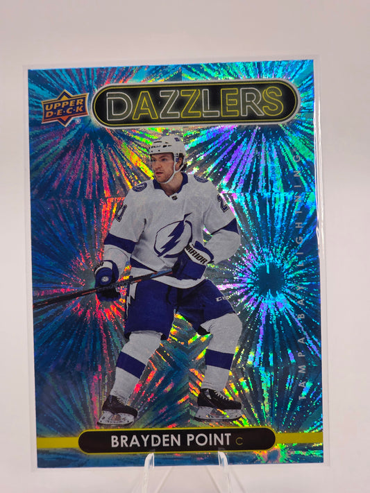 2021–22 Upper Deck — Dazzlers Blue #DZ-40 — Brayden Point