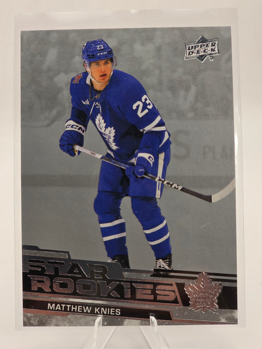 2023–24 Upper Deck — Star Rookies #4 — Matthew Knies (Box Set Card)