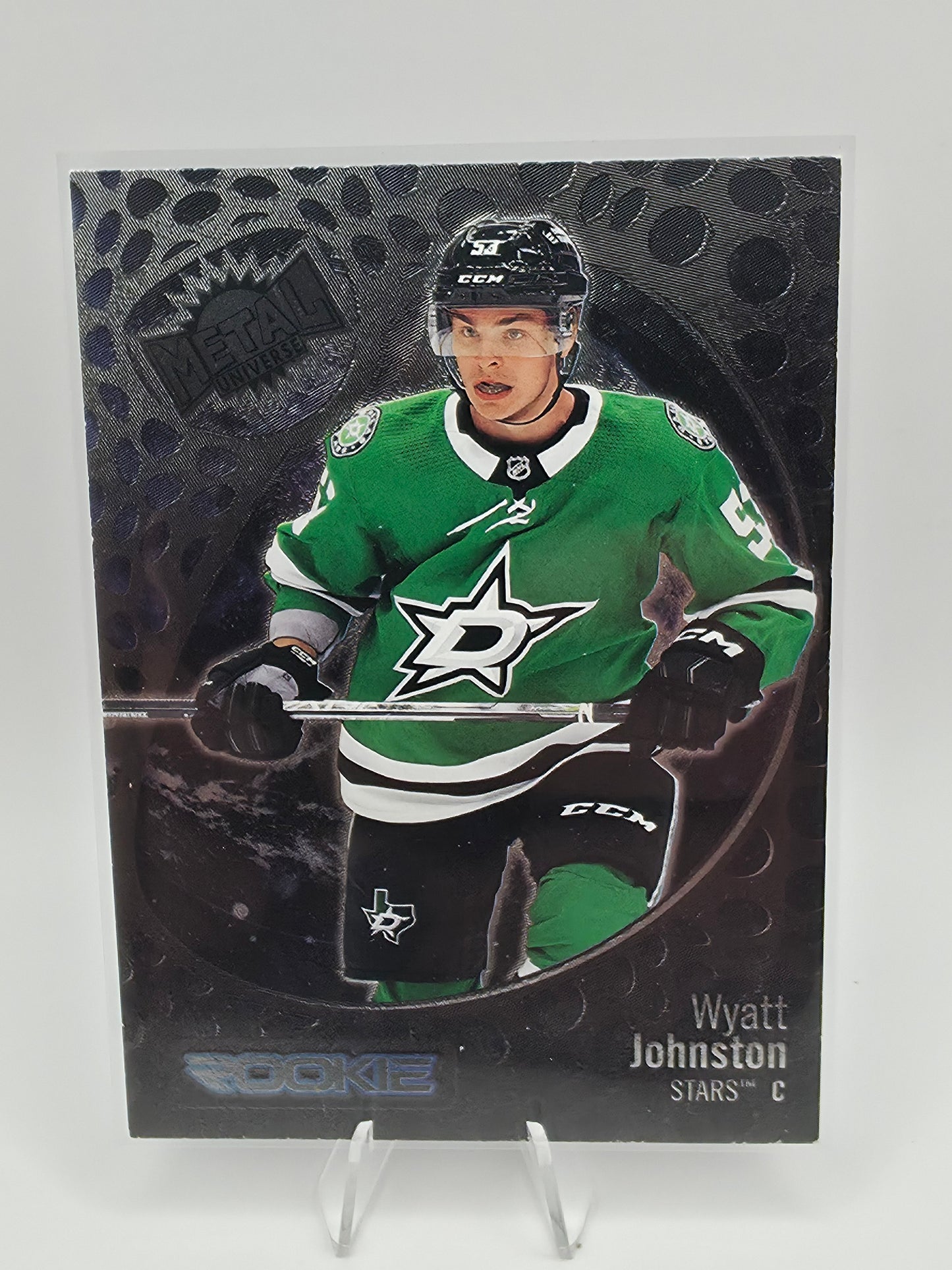 2022-23 Skybox Metal Universe Wyatt Johnston Rookie SP #156