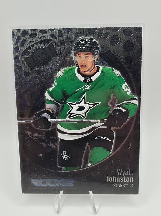 2022-23 Skybox Metal Universe Wyatt Johnston Rookie SP #156